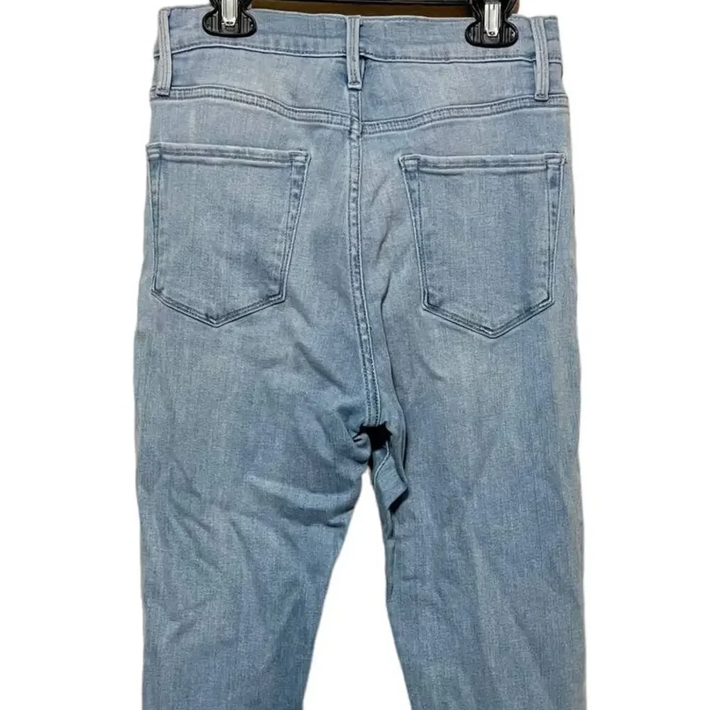 Frame Ali High Rise Cigarette Light‎ Wash Jeans